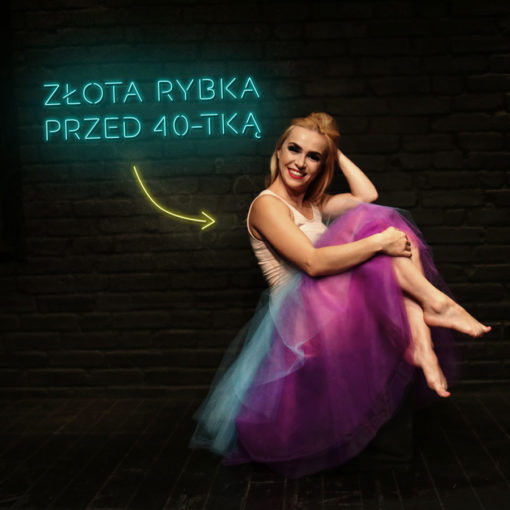 złota rybka przed 40-tką plakat spektaklu z Magdą Bochan-Jachimek
