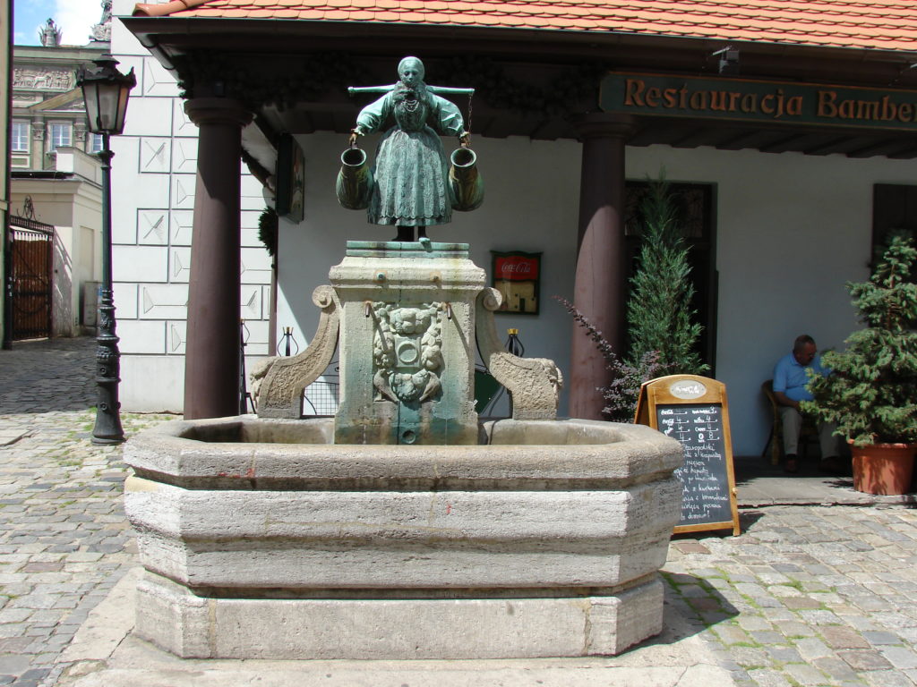 zdjęcie przedstawia poznański pomnik bamberki