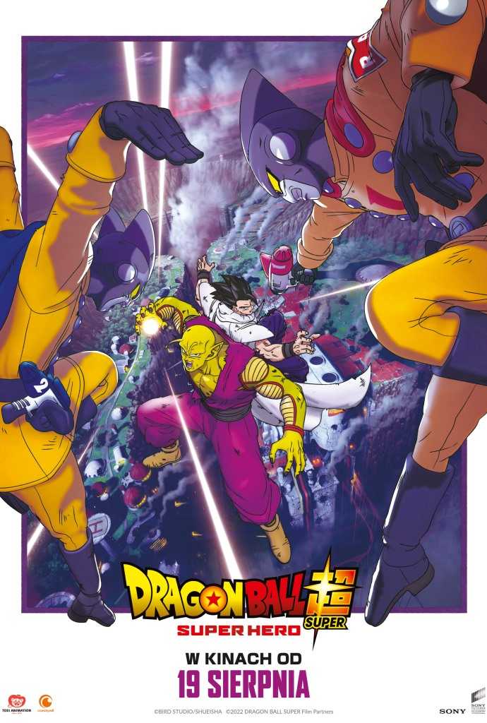 Oficjalny plakat filmu „Dragon Ball Super: Super Hero”. 