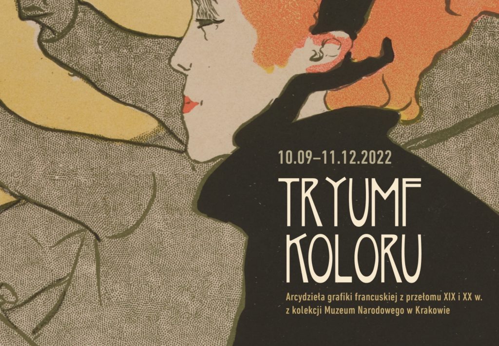 plakat zapowiadający wystawę Tryumf Koloru w Zamku poznańskim