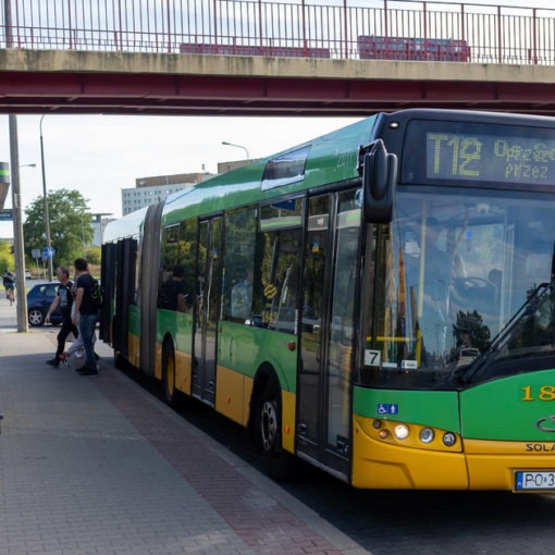 zdjęcie przedstawiające autobus na linii nr T12