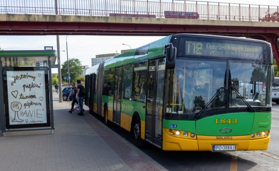zdjęcie przedstawiające autobus na linii nr T12