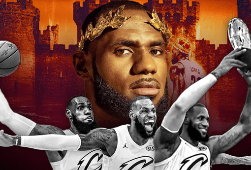 LeBron James w koronie