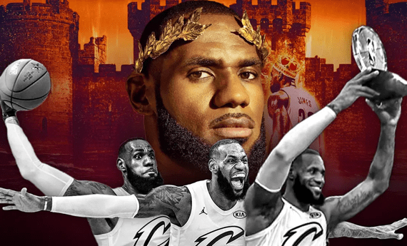 LeBron James w koronie
