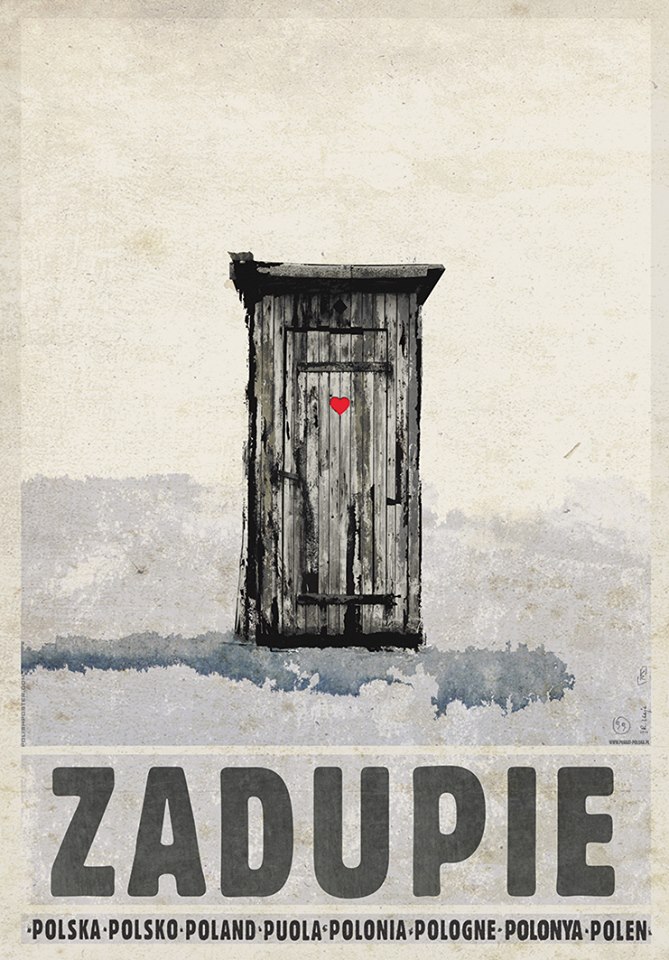 plakat zadupie z serii Plakat Polska