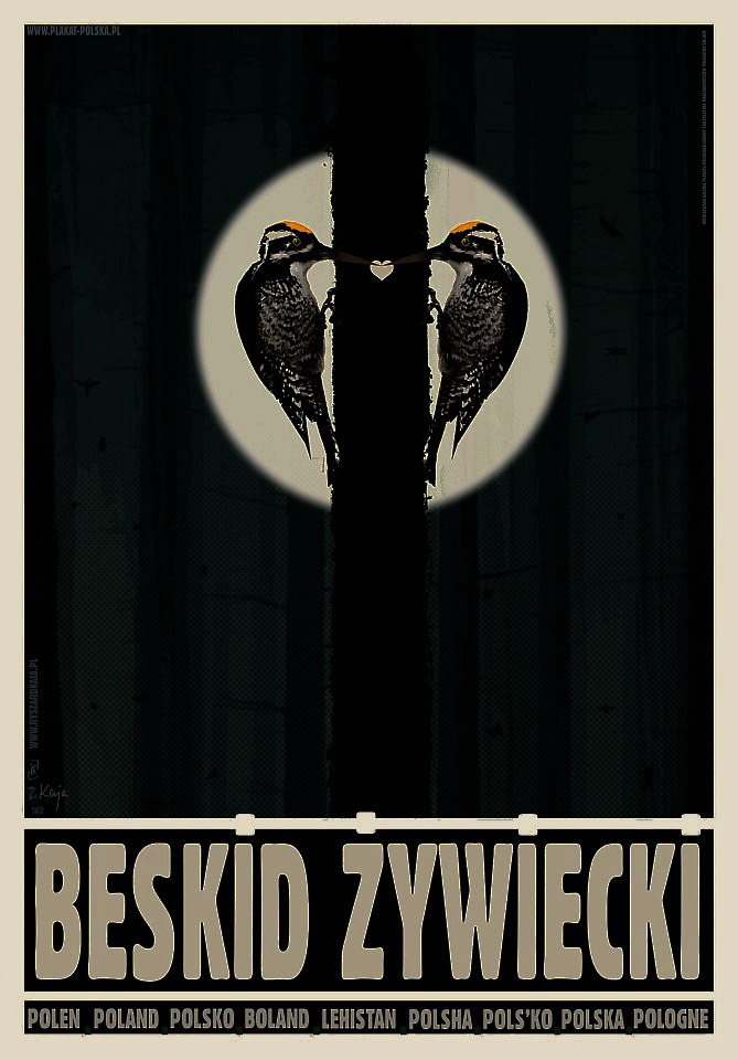 plakat Beskid Żywiecki z serii Plakat Polska